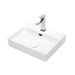 Square countertop white 55 cm wash basin LAVELLA newage serie