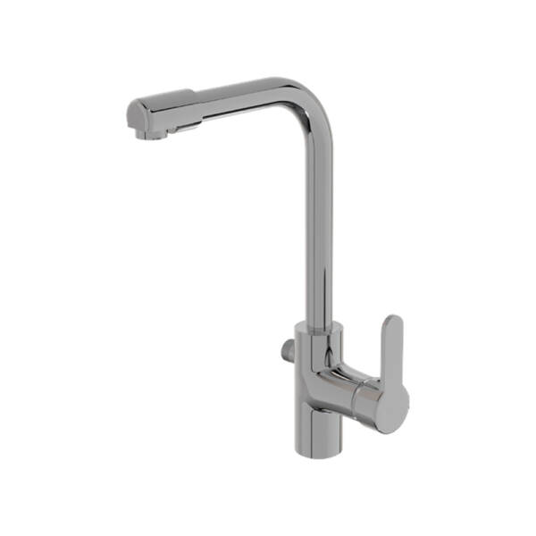 KE410 SAPPHIRE MIX CHROME SMART SWAN SINK FAUCET