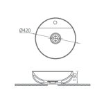 Circle-countertop-white-42-cm-wash-basin-LAVELLA-dior-serie-technique-drawing.jpg