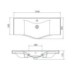 Rectangle-Cabinet-compatible-100-cm-white-washbasin-LAVELLA-Bloom-serie-Technique-drawing.jpg